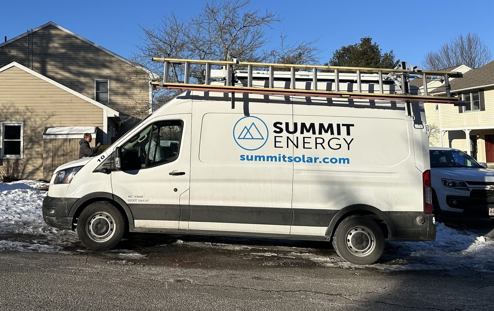 501255684_1328137769320192_7232681393113180818_n Here is a picture, taken from a drone, that shows a group of MA solar installers. They are standing in a parking lot and they are holding an Inc. 5000 sign given to Summit Energy.